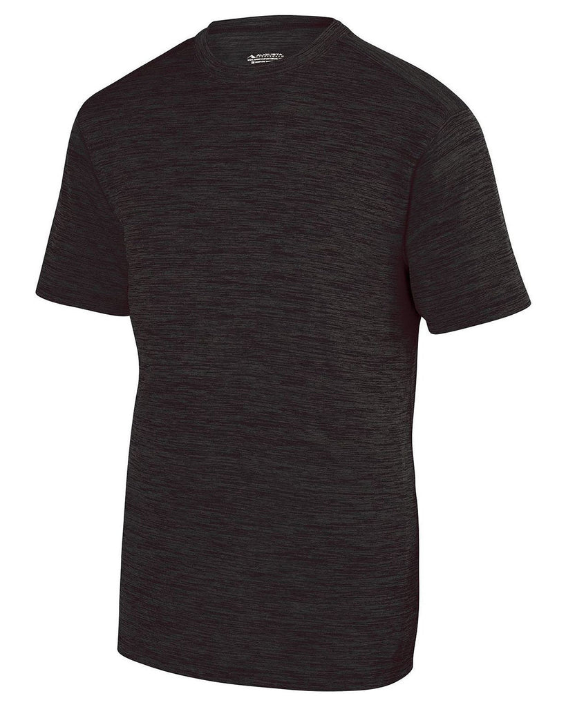 Augusta Sportswear-2900-Adult Shadow Tonal Heather Short-Sleeve Training T-Shirt-BLACK