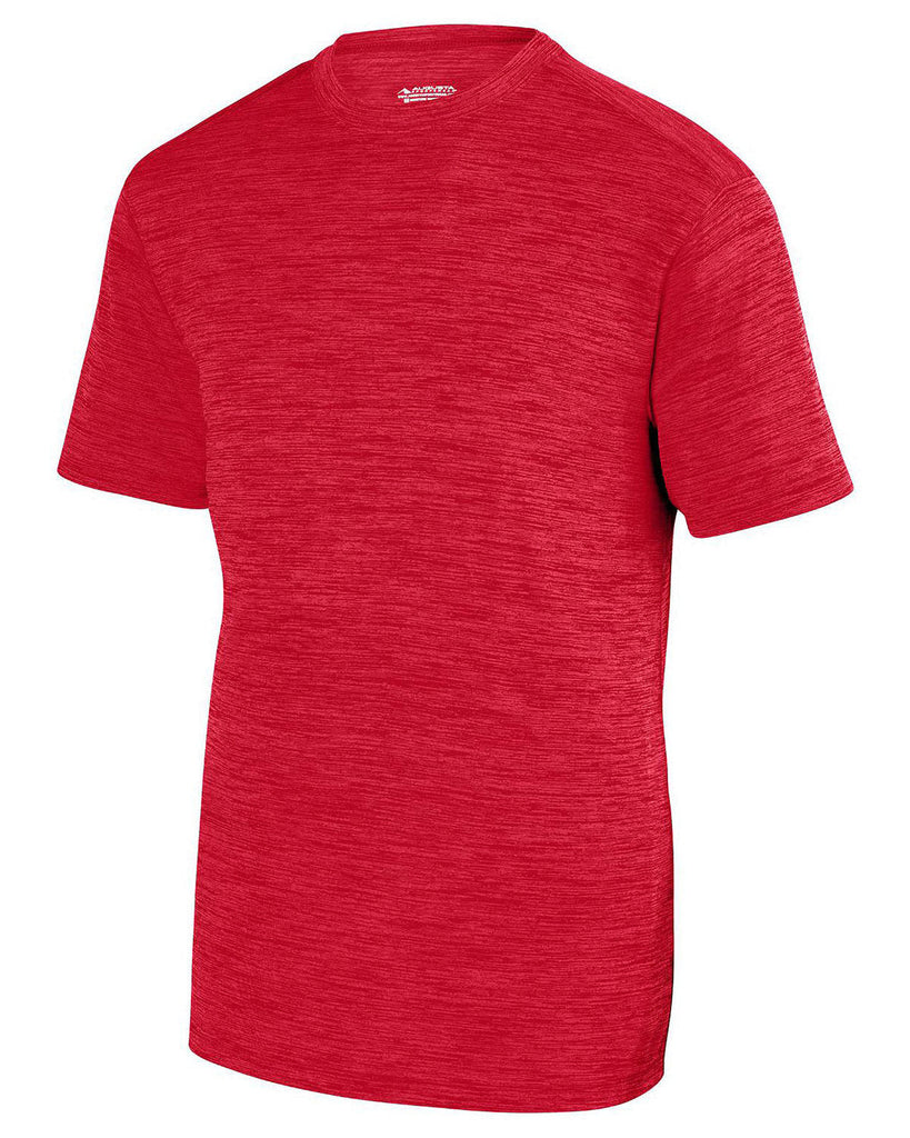 Augusta Sportswear-2900-Adult Shadow Tonal Heather Short-Sleeve Training T-Shirt-RED