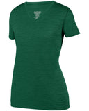 Augusta Sportswear-2902-Ladies Shadow Tonal Heather Short-Sleeve Training T-Shirt-DARK GREEN