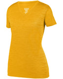 Augusta Sportswear-2902-Ladies Shadow Tonal Heather Short-Sleeve Training T-Shirt-GOLD