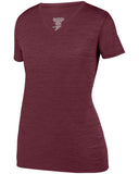Augusta Sportswear-2902-Ladies Shadow Tonal Heather Short-Sleeve Training T-Shirt-MAROON