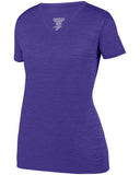 Augusta Sportswear-2902-Ladies Shadow Tonal Heather Short-Sleeve Training T-Shirt-PURPLE