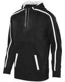 Augusta Sportswear-5554-Adult Stoked Tonal Heather Hoodie-BLACK/ WHITE