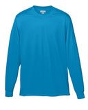 Augusta Sportswear-788-Adult Wicking Long-Sleeve T-Shirt-POWER BLUE