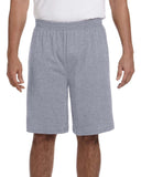 Augusta Sportswear-915-Adult Longer-Length Jersey Short-ATHLETIC HEATHER