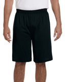 Augusta Sportswear-915-Adult Longer-Length Jersey Short-BLACK