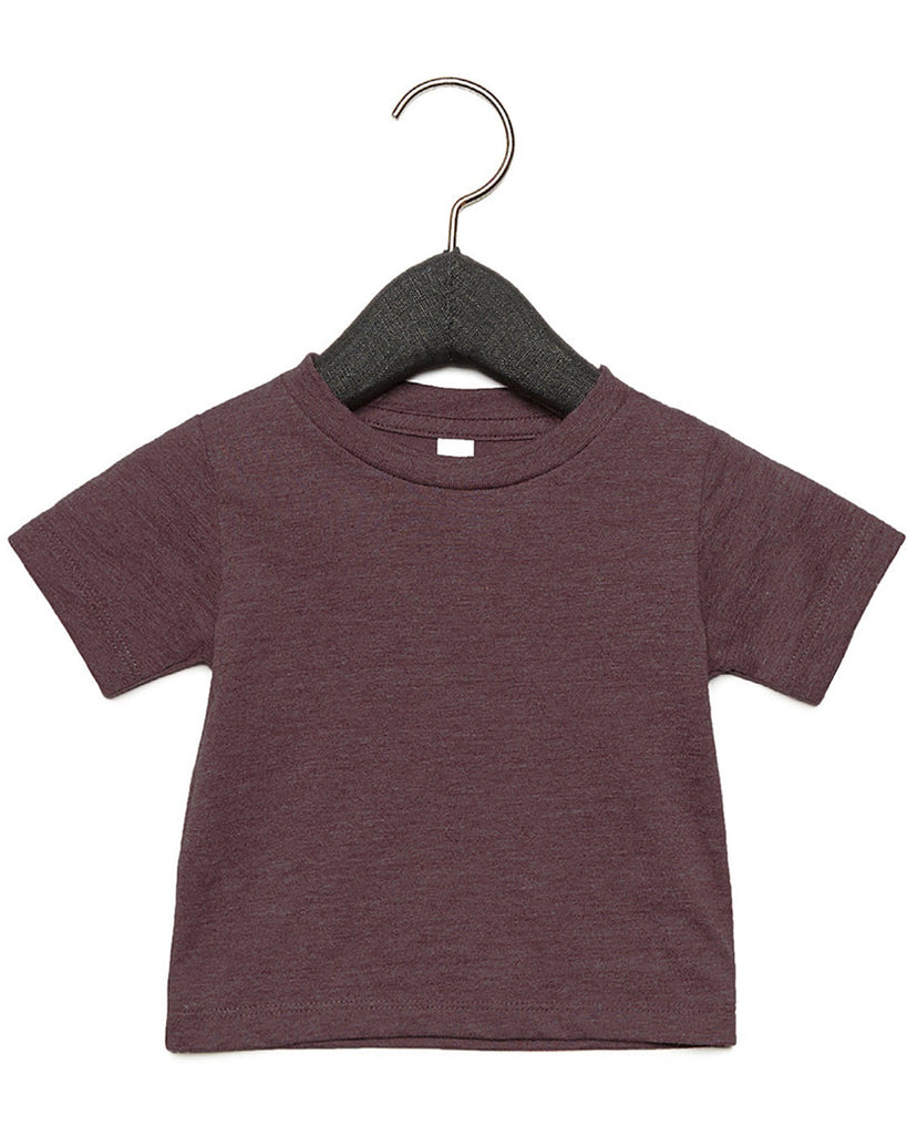 Bella + Canvas-3001B-Infant Jersey Short Sleeve T-Shirt-HEATHER MAROON