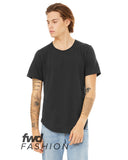 Bella + Canvas-3003C-FWD Fashion Mens Curved Hem Short Sleeve T-Shirt-DARK GREY