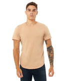 Bella + Canvas-3003C-FWD Fashion Mens Curved Hem Short Sleeve T-Shirt-HTHR SAND DUNE