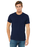 Bella + Canvas-3021-Mens Jersey Short-Sleeve Pocket T-Shirt-NAVY
