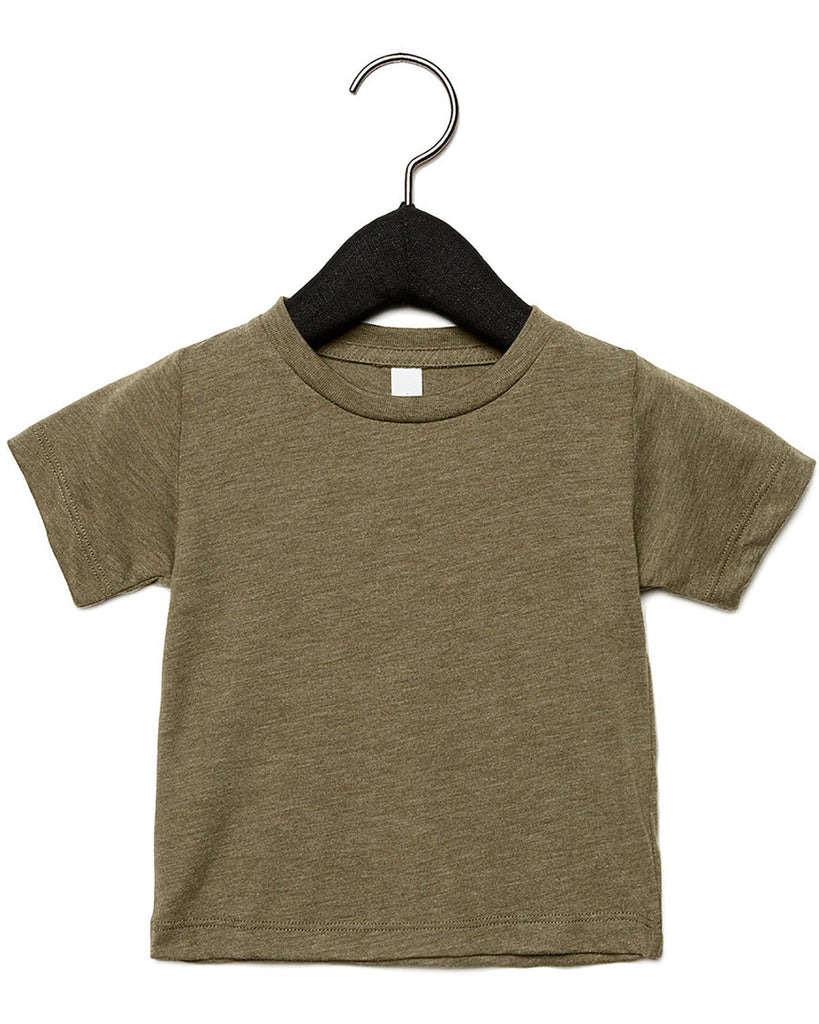 Bella + Canvas-3413B-Infant Triblend Short Sleeve T-Shirt-OLIVE TRIBLEND