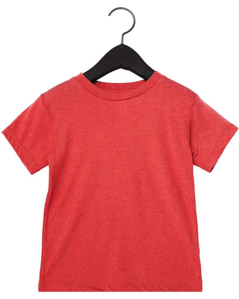 Bella + Canvas-3413T-Toddler Triblend Short-Sleeve T-Shirt-RED TRIBLEND