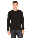 Bella + Canvas-3500-Mens Thermal Long-Sleeve T-Shirt-BLACK/ BLACK