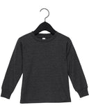Bella + Canvas-3501T-Youth Toddler Jersey Long Sleeve T-Shirt-DARK GRY HEATHER