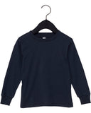 Bella + Canvas-3501T-Youth Toddler Jersey Long Sleeve T-Shirt-NAVY