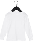 Bella + Canvas-3501T-Youth Toddler Jersey Long Sleeve T-Shirt-WHITE