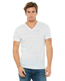 Bella + Canvas-3655C-Unisex Textured Jersey V-Neck T-Shirt-WHITE MARBLE