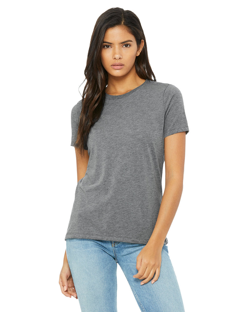 Bella + Canvas-6413-Ladies Relaxed Triblend T-Shirt-GREY TRIBLEND