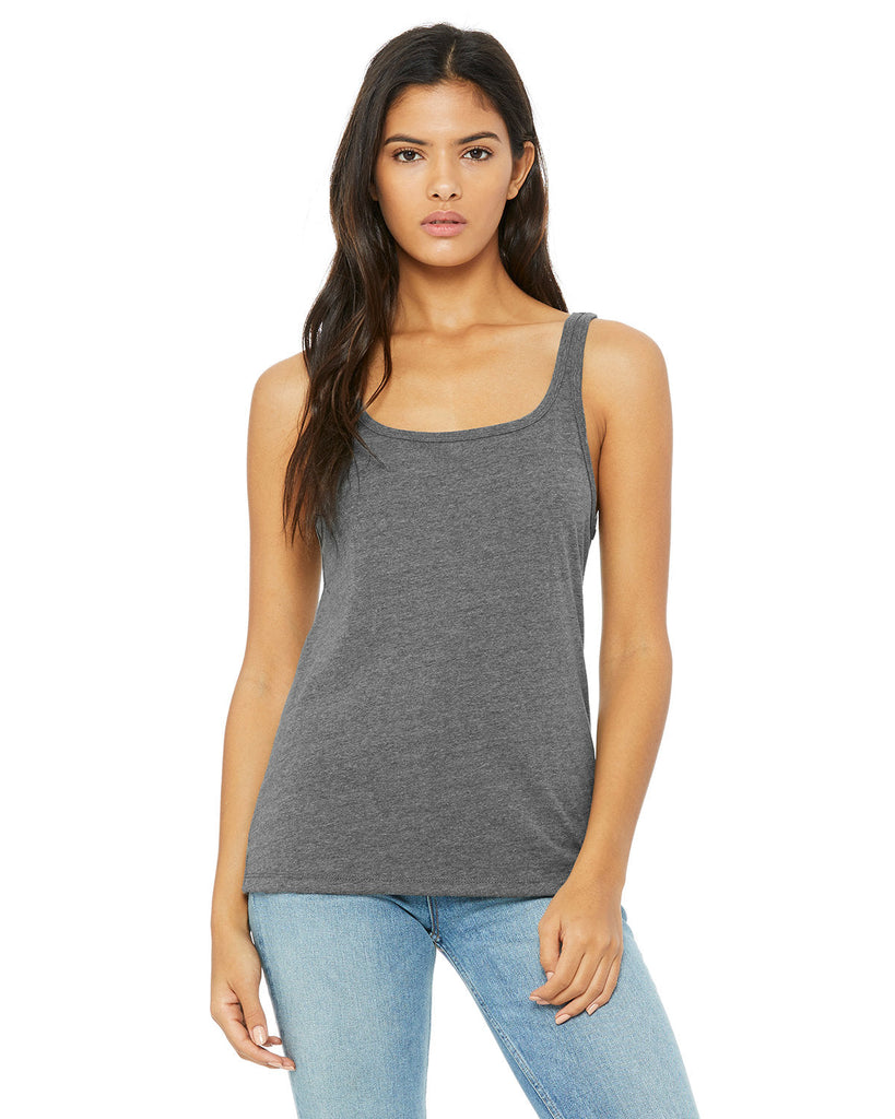 Bella + Canvas-6488-Ladies Relaxed Jersey Tank-DEEP HEATHER