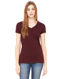 Bella + Canvas-B6005-Ladies Jersey Short-Sleeve V-Neck T-Shirt-PLUM