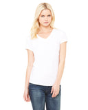Bella + Canvas-B6005-Ladies Jersey Short-Sleeve V-Neck T-Shirt-WHITE