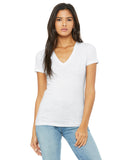 Bella + Canvas-B6035-Ladies Jersey Short-Sleeve Deep V-Neck T-Shirt-ASH