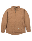 Berne-JL17-Mens Flagstone Flannel-Lined Duck Jacket-DRIFTWOOD