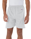 Champion-8187-Adult Cotton Gym Short-SILVER GRAY