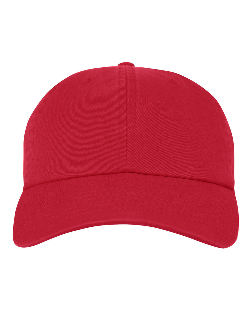 Champion-CA2000-Classic Washed Twill Cap-RED