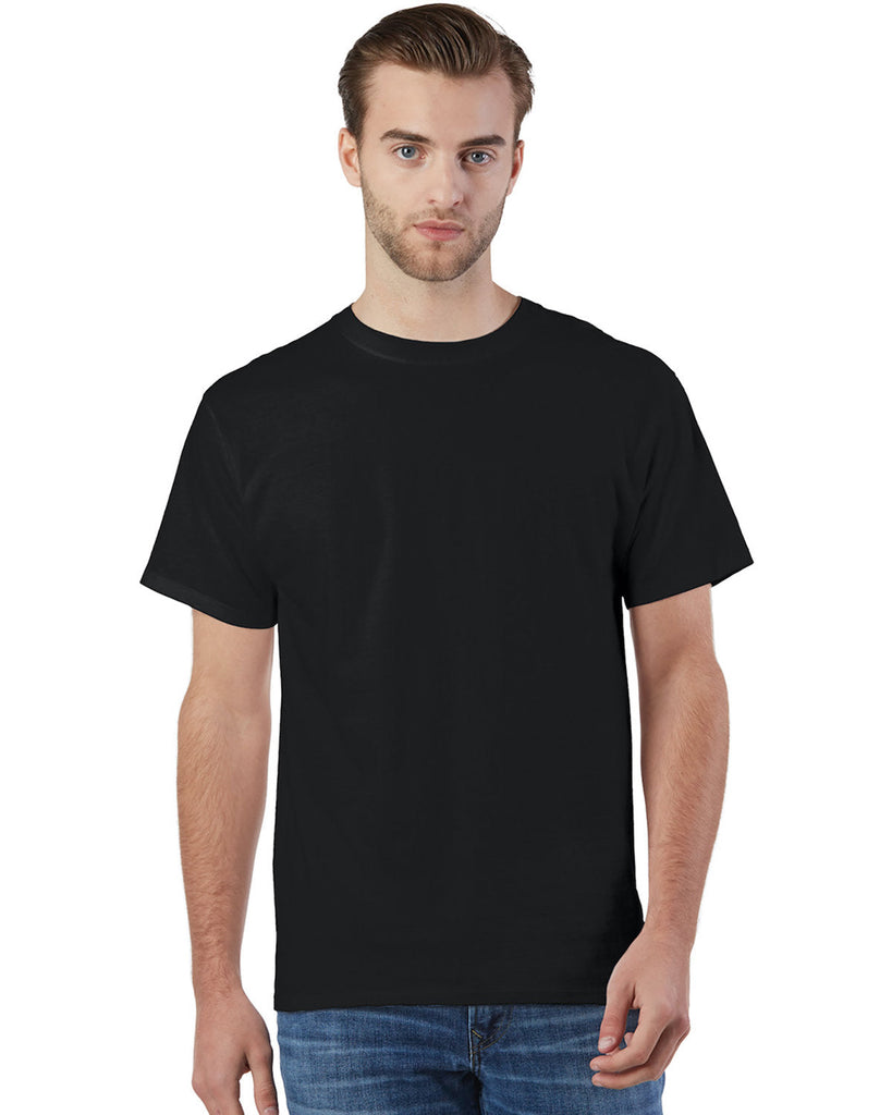 Champion-CP10-Adult Ringspun Cotton T-Shirt-BLACK