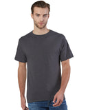 Champion-CP10-Adult Ringspun Cotton T-Shirt-CHARCOAL HEATHER