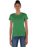 Champion-CP20-Ladies Ringspun Cotton T-Shirt-KELLY GREEN