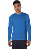 Champion-CW26-Adult 4.1 oz. Double Dry Long-Sleeve Interlock T-Shirt-ROYAL BLUE