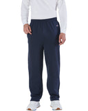 Champion-P800-Adult Powerblend Open-Bottom Fleece Pant with Pockets-NAVY