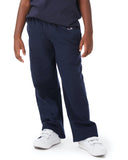 Champion-P890-Youth Powerblend Open-Bottom Fleece Pant with Pockets-NAVY