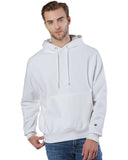 Champion-S1051-Reverse Weave Pullover Hooded Sweatshirt-WHITE
