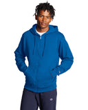 Champion-S800-Adult Powerblend Full-Zip Hooded Sweatshirt-ROYAL BLUE