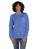 ComfortWash by Hanes-GDH250-Unisex Garment-Dyed Long-Sleeve T-Shirt with Pocket-DEEP FORTE