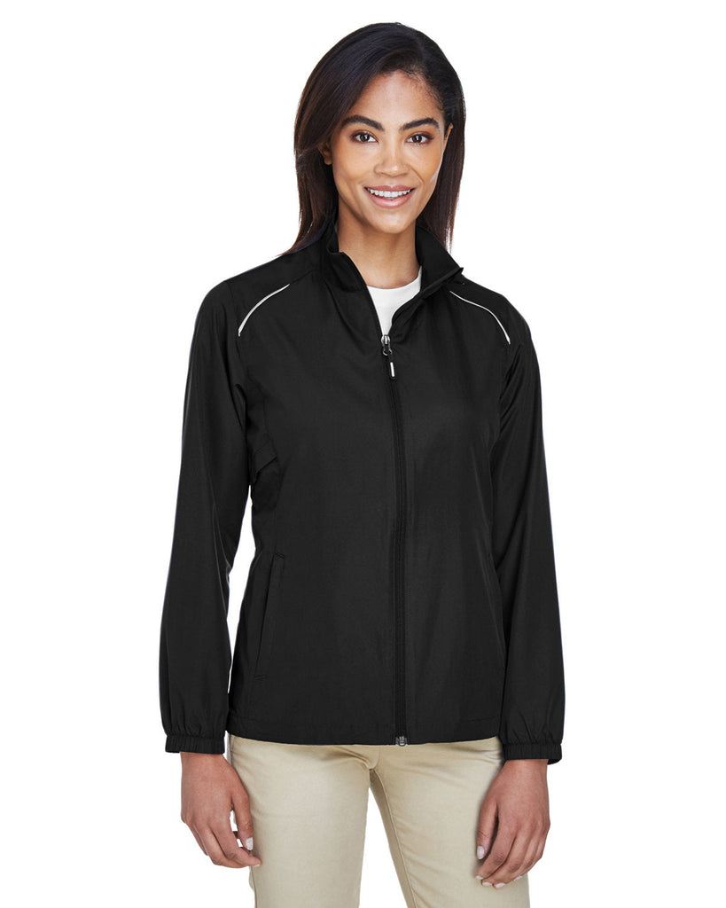 Core 365-78183-Ladies Motivate Unlined Lightweight Jacket-BLACK