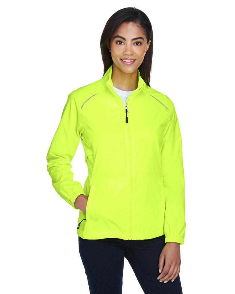 Core 365-78183-Ladies Motivate Unlined Lightweight Jacket-SAFETY YELLOW