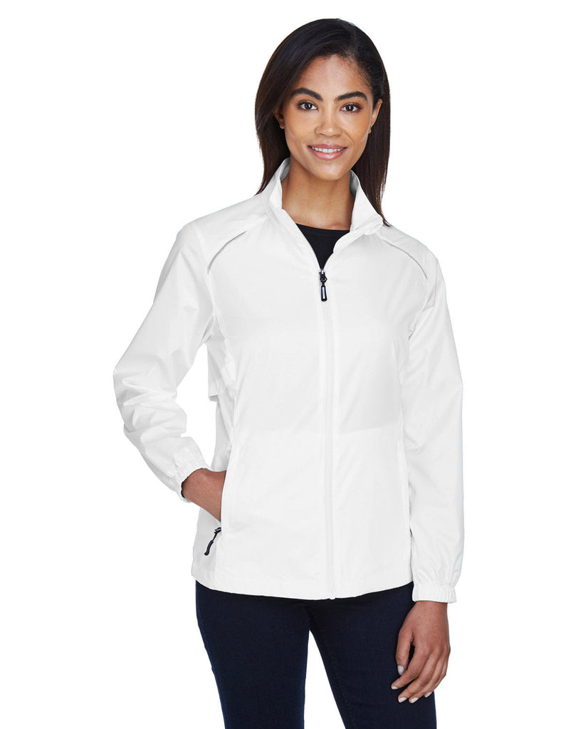 Core 365-78183-Ladies Motivate Unlined Lightweight Jacket-WHITE