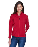 Core 365-78184-Ladies Cruise Two-Layer Fleece Bonded Soft Shell Jacket-CLASSIC RED
