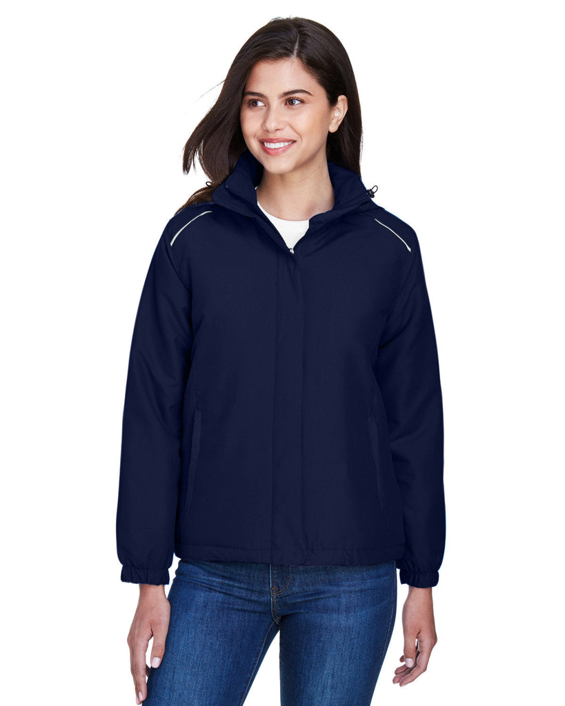 Core 365-78189-Ladies Brisk Insulated Jacket-CLASSIC NAVY