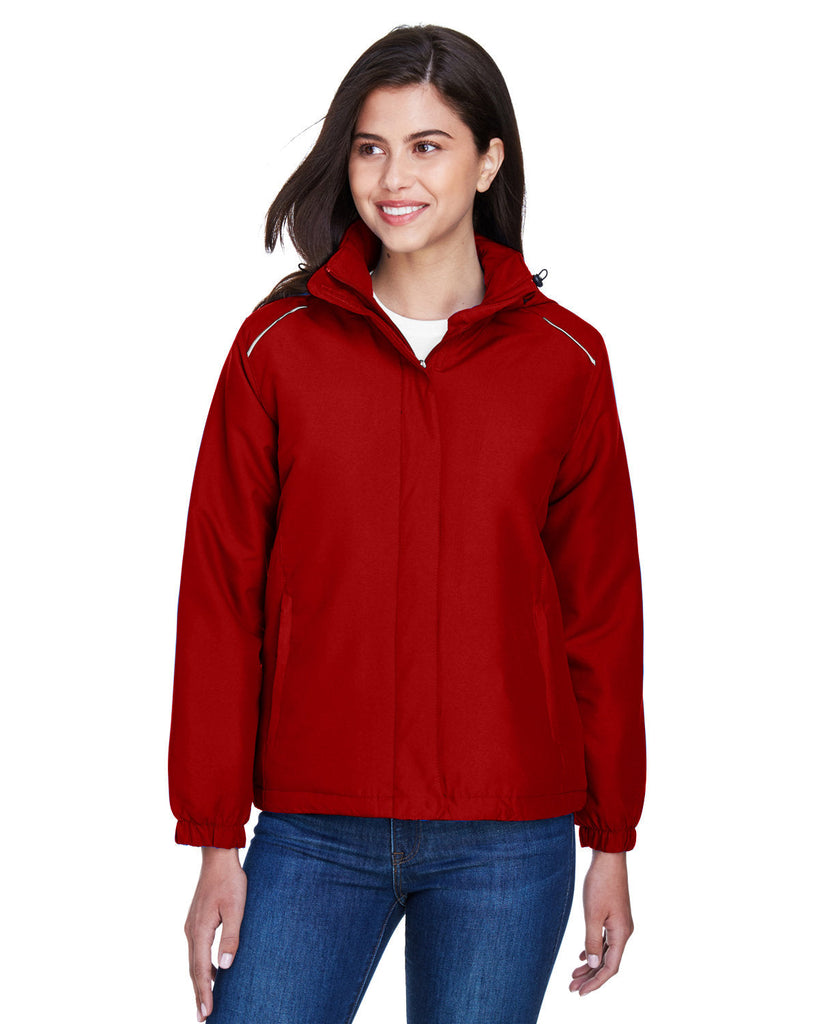 Core 365-78189-Ladies Brisk Insulated Jacket-CLASSIC RED
