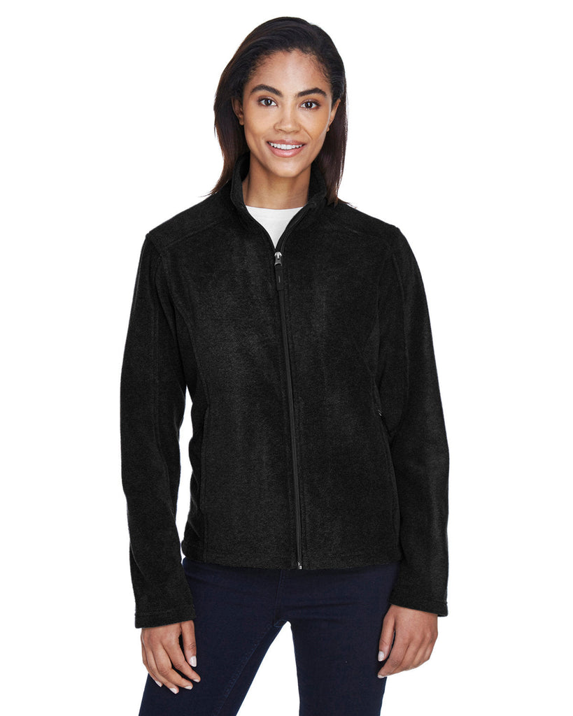 Core 365-78190-Ladies Journey Fleece Jacket-BLACK