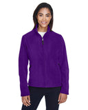 Core 365-78190-Ladies Journey Fleece Jacket-CAMPUS PURPLE