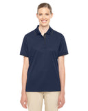 Core 365-78222-Ladies Motive Performance Piqué Polo with Tipped Collar-CLASSC NVY/ CRBN