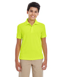 Core 365-88181Y-Youth Origin Performance Piqué Polo-SAFETY YELLOW