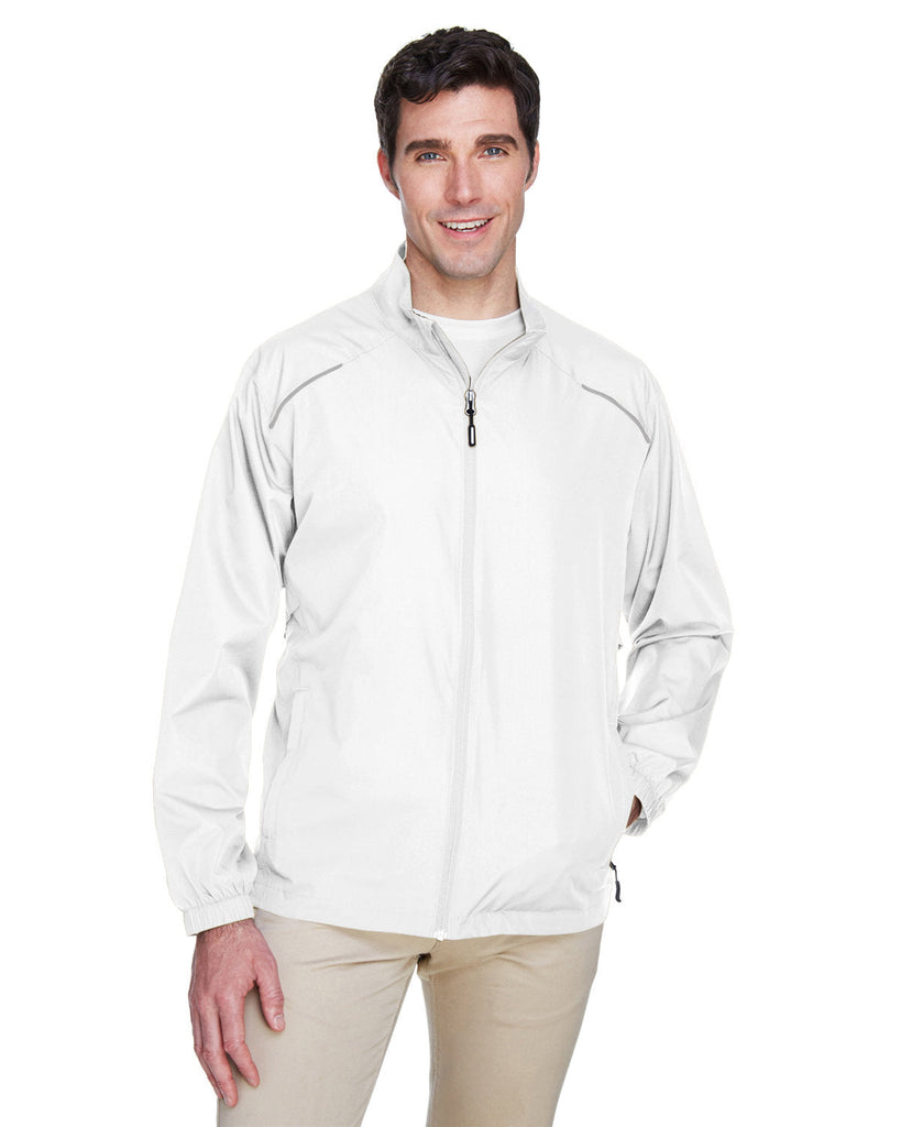 Core 365-88183-Mens Motivate Unlined Lightweight Jacket-WHITE