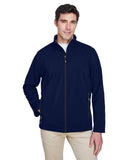 Core 365-88184T-Mens Tall Cruise Two-Layer Fleece Bonded Soft Shell Jacket-CLASSIC NAVY